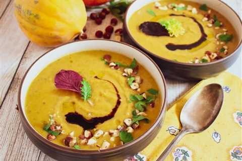Roasted Butternut Squash Soup with Hazelnuts