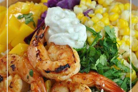 Hawaiian Shrimp Taco Bowls + Weekly Menu