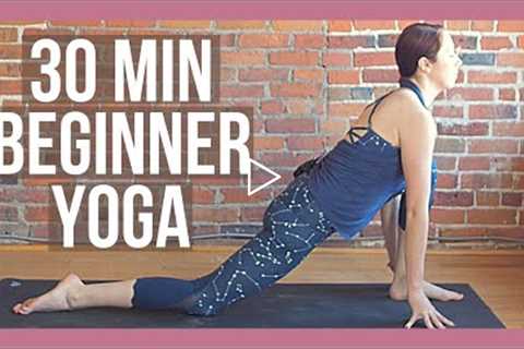 30 min Beginner Yoga - Full Body Yoga Stretch No Props Needed