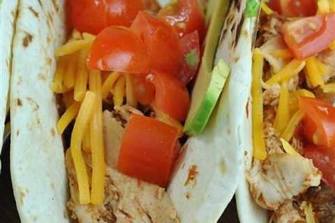 Shredded Chicken Slow Cooker Tacos + Weekly Menu
