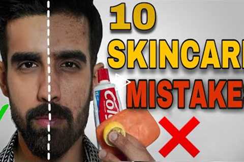 10 BIGGEST SKINCARE MISTAKES ❌| STOP THIS | Men’s Pimple, ACNE, lips,Dark Spots & Glow| INDIAN..