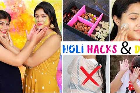 Life Saving HOLI HACKS & DIY Ideas | Best DIY HOLI HACKS