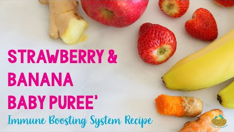 Favorite easy strawberry baby puree – immune system booster