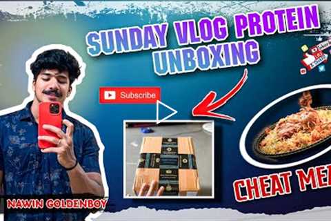 #telugu // Sunday Vlog Protien Unboxing Cheat Meal welcome To daridram Club @Koushik Lee 😂😂🫂