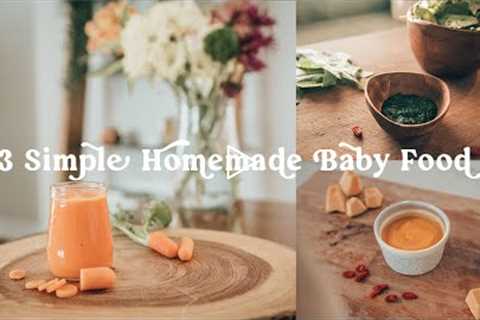 3 Simple and Healthy Vegetable Purees for Baby 6+ Months | Stage 1 Homemade Baby Food
