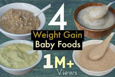 4 Baby foods |Weightgain Food For 6-12 month Babies | Potato Egg Puree /Dates Nuts /AppleBanana