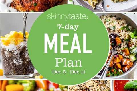 7 Day Healthy Meal Strategy (Dec 5-11).
