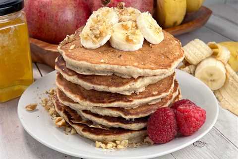 Easy Banana Nut Pancakes + Weekly Menu