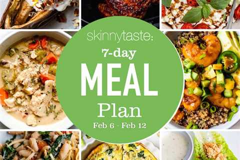7 Day Well Balanced Meal Plan (Feb 6-12).