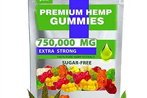 Premium Organic Sugar-Free Gummies Natural Health Support 750,000MG High Potency Relaxing, Stress ..