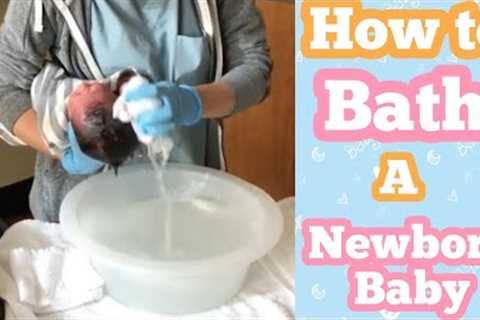 How to Bath a Newborn Baby || Newborn''s First Bath || New Mom Teaching Lesson