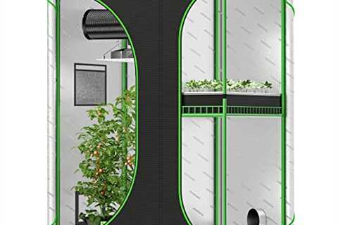 VIVOSUN 2-in-1 36âx24âx53â Mylar Reflective Grow Tent for Indoor Hydroponic Growing System