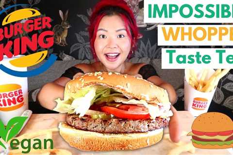 Burger King IMPOSSIBLE WHOPPER Taste Test Mukbang | Munching Mondays ep.113