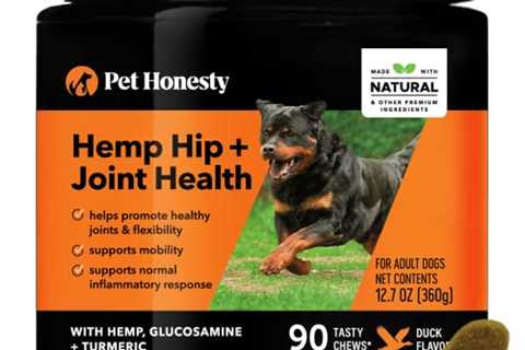 PetHonesty Hemp Hip  Joint Supplement for Dogs - Hemp Oil  Hemp Powder - Glucosamine Chondroitin..