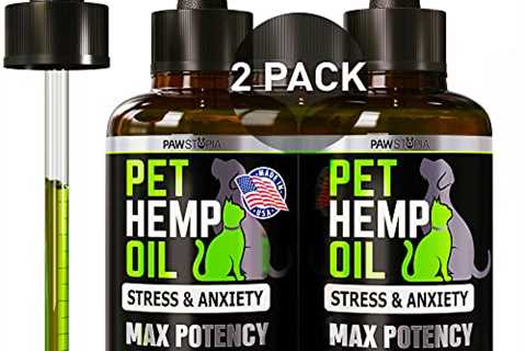 (2 Pack) Hemp Oil for Dogs and Cats - Dog Calming Aid - Hip and Joint Support and Skin Health,..