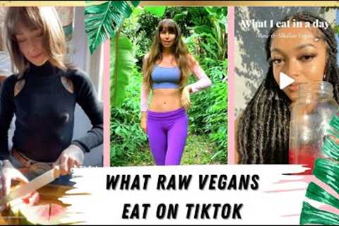 What I eat in a day RAW VEGAN on TikTok Review