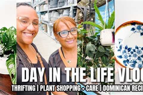 WEEKLY VLOG | DAY IN THE LIFE | THRIFTING | PLANT SHOPPING + CARE | COOKING DOMINICAN RECIPE