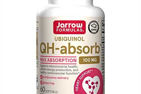 Jarrow Formulas QH-Absorb 100 mg - 60 Softgels - High Absorption Co-Q10 - Active Antioxidant Form..