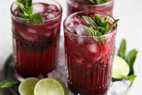 Wild Blueberry Mojito (Low-Sugar Cocktail or Mocktail)