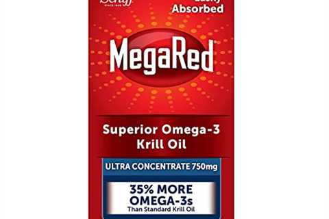 MegaRed Ultra Strength Krill Oil Omega 3 Supplement, 750mg Krill Oil â EPA  DHA  Antioxidant..