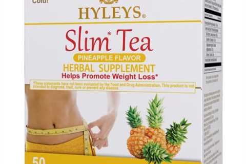 Hyleys Slim Tea Weight Loss Herbal Supplement with Pineapple – Cleanse and Detox – 50 Tea Bags (1..