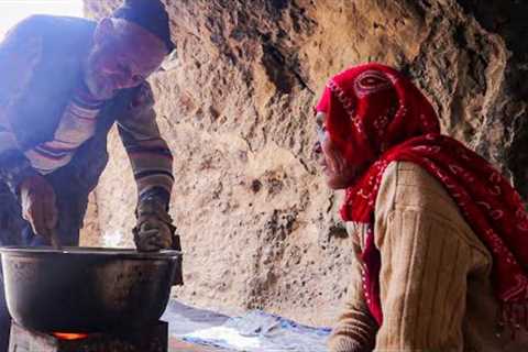 Primitive Living Fast Food Style | Afghanistan Village Life (Cave Home)