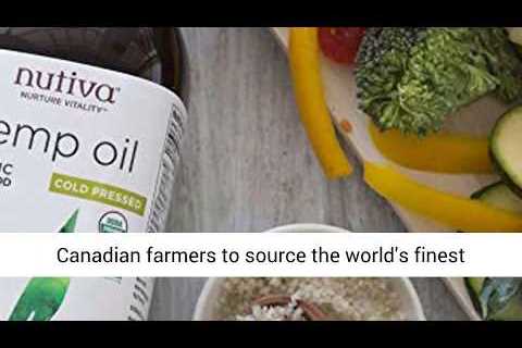 Nutiva Organic- Cold Pressed- Unrefined Hemp Seed Oil from non GMO-Sustainably Farmed Canadian Hemp