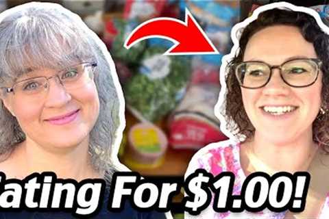 LIVE! Eating For $1 A Meal: Cheap And Easy Meal Ideas! Grocery Budget Audit