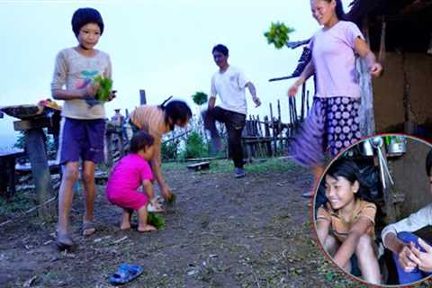 Rita, Jk, Bungwa all are enjoying evening time || Cooking dinner & Eating ||