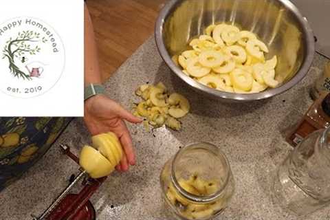 Dried Apple Chips, Easiest Applesauce and Apple Scrap Vinegar