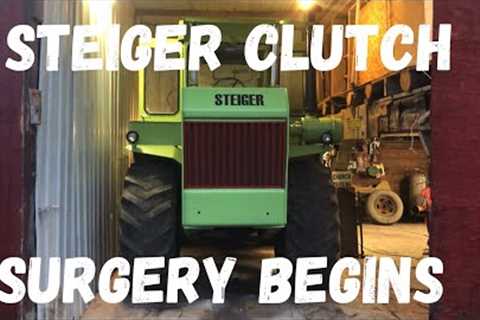 Steiger Bearcat clutch part 1. Transmission out!