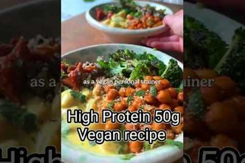 Nutritionist Shares High Protein Vegan Recipe | #vegan #diet #shorts
