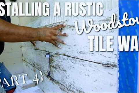 Time to lay some tile... | INSTALLING A WOOD BURNING STOVE IN A SINGLEWIDE MOBILE HOME {PART 4}