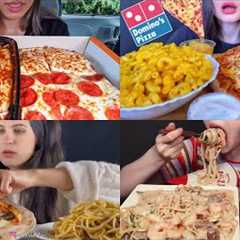 ASMR Best *Fast Food* Pizza + Pasta Mukbang Compilation | Satisfying Big Bites