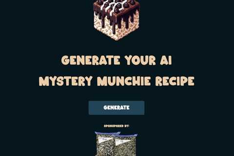 I got stoned and made an AI based munchie suggestion app!