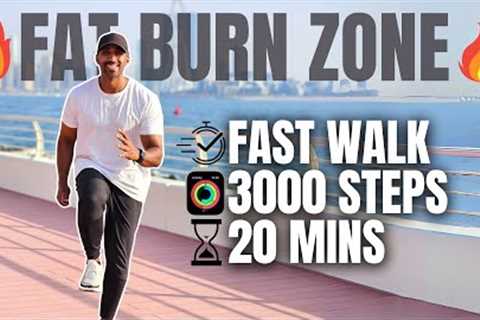 20 Minute Fat Burn Workout - Speed Walk 3000 steps