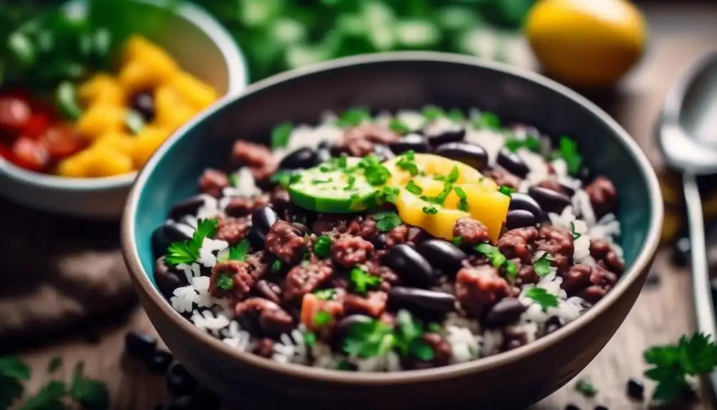 Low Carb Black Beans and Rice With Sausage Recipe