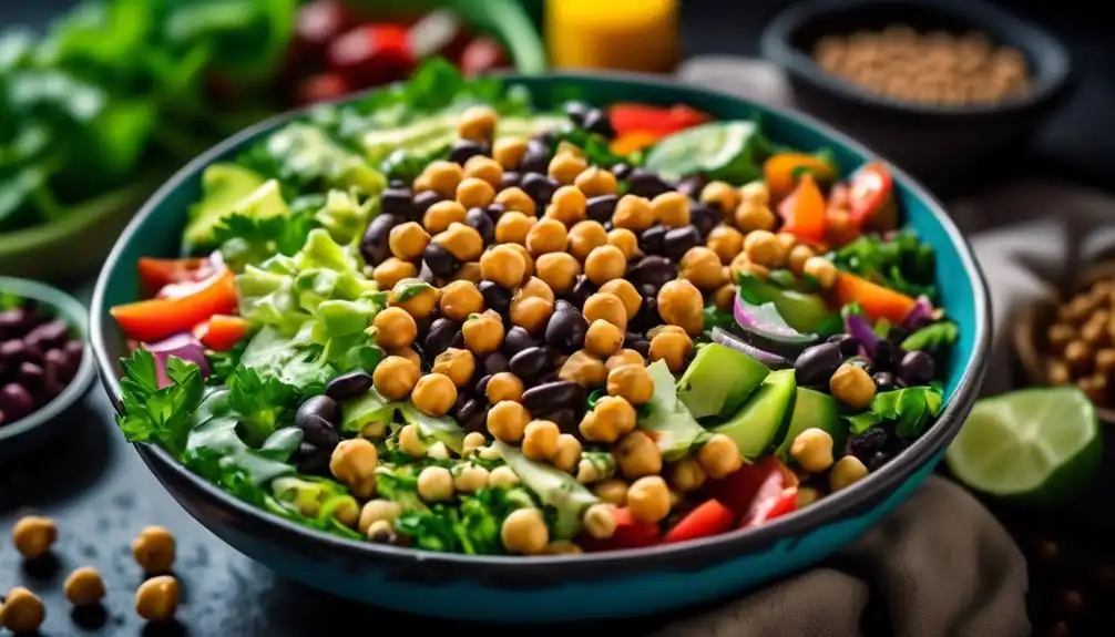 Low Carb Chickpea and Black Bean Salad Recipe