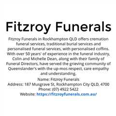 Presentations by Fitzroy Funerals